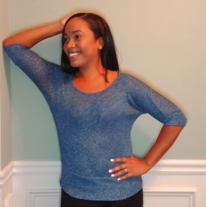 Knitted blue Sweater